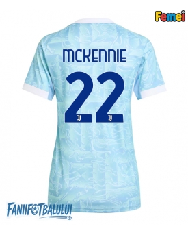 Juventus Weston McKennie #22 Tricou Fotbal Replică 2025-26 Femei Deplasare